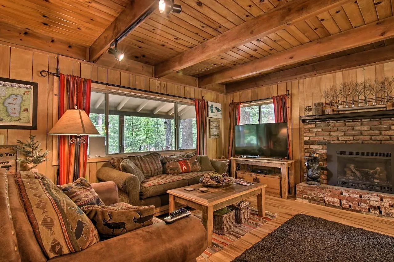 Private Tahoe Mtn Cabin Backing To The Forest! 南太浩湖 度假居
