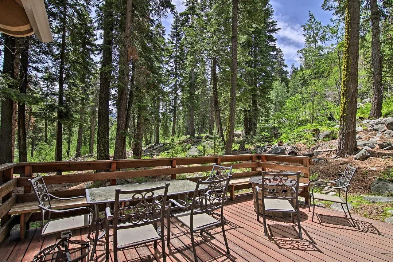 度假居 Private Tahoe Mtn Cabin Backing To The Forest! 南太浩湖